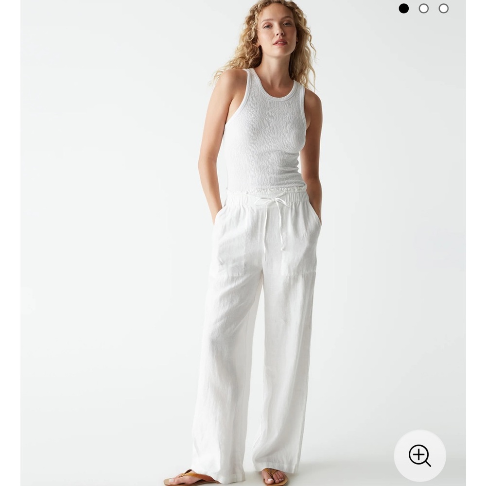 Michael Stars Jules White Linen Pants